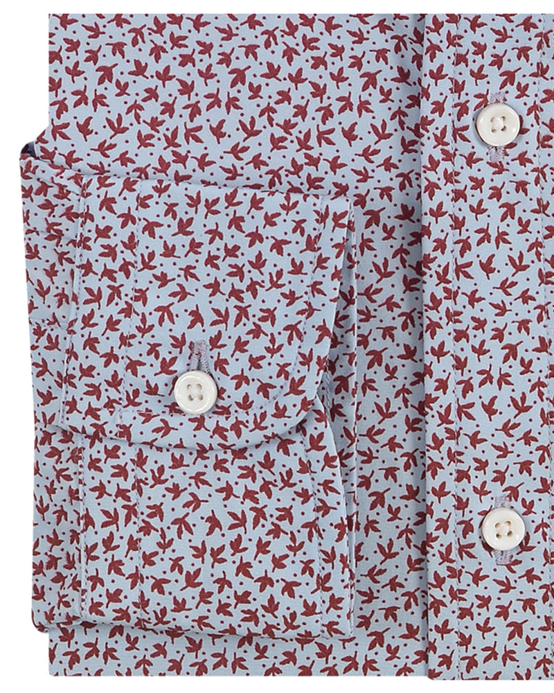 Wine Leaf Prints on Sky Blue