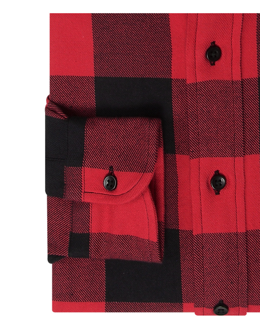 Red Black Big Gingham Flannel