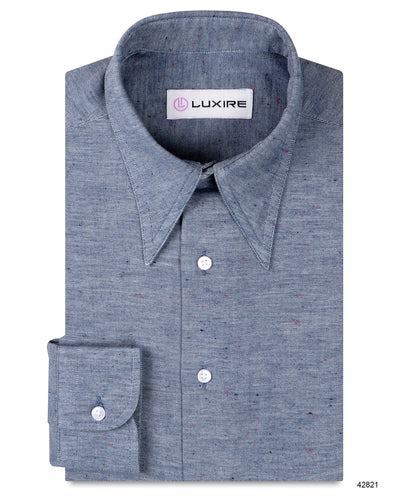 Speckled Dark Blue Twill