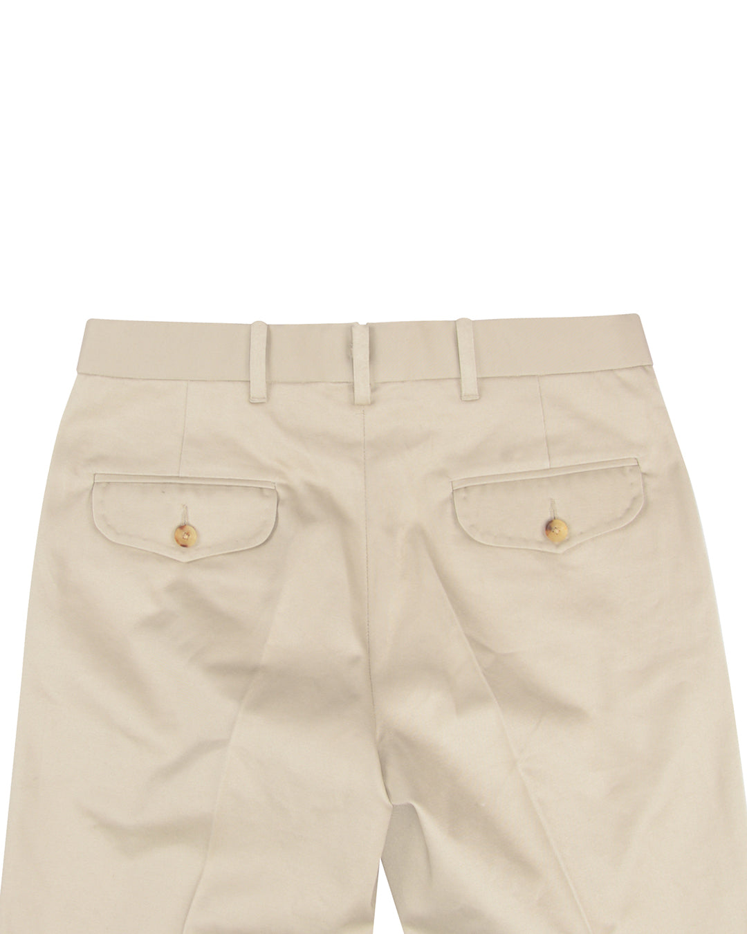 Soft Cream Cotton Twill Pant - 4