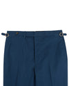 Soft Dark Blue Stretch Twill Pants