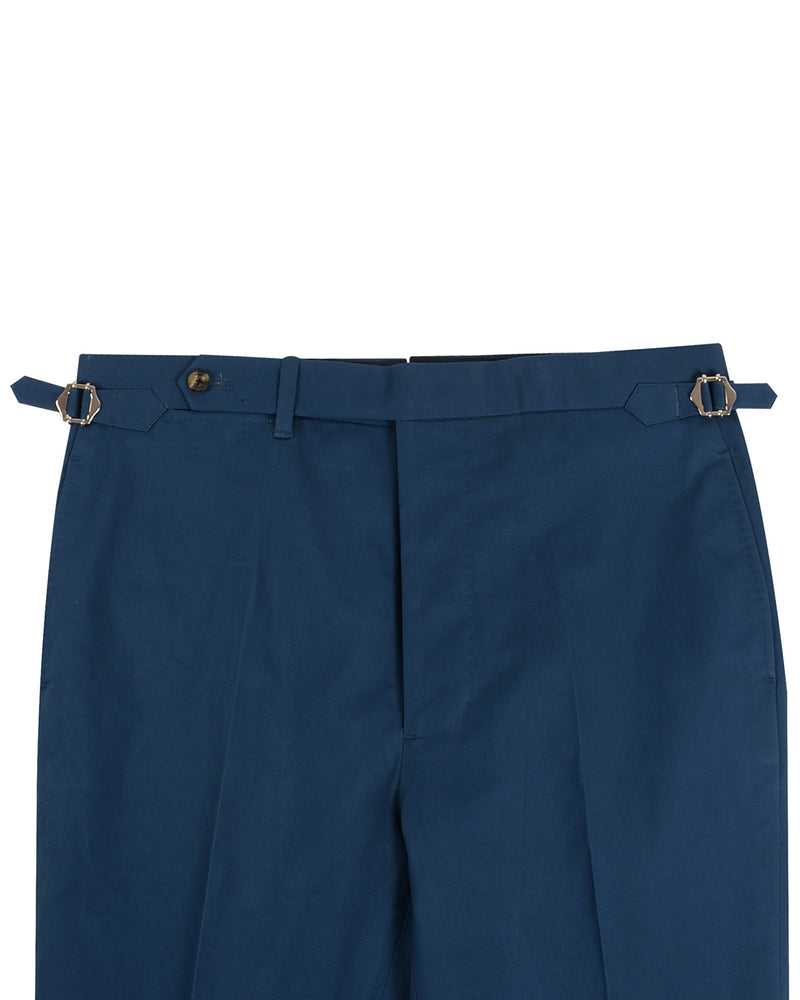 Soft Dark Blue Stretch Twill Pants