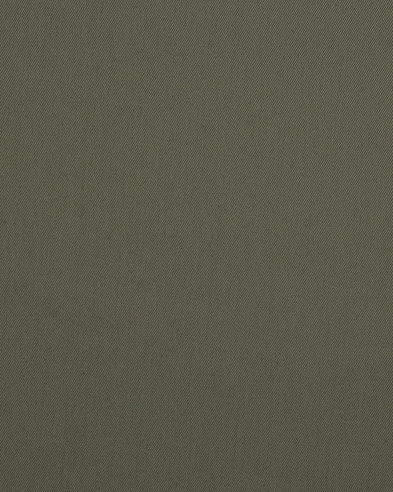 Sondrio: Washed Olive Twill