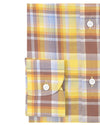 Summer Light Yellow Brown Madras Checks