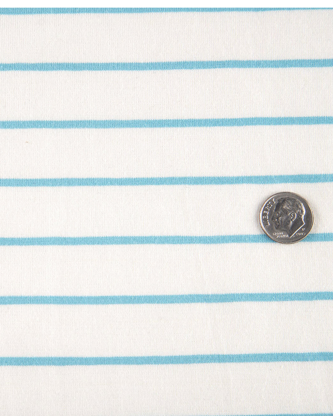 White Blue Striped Polo T-shirt - 4