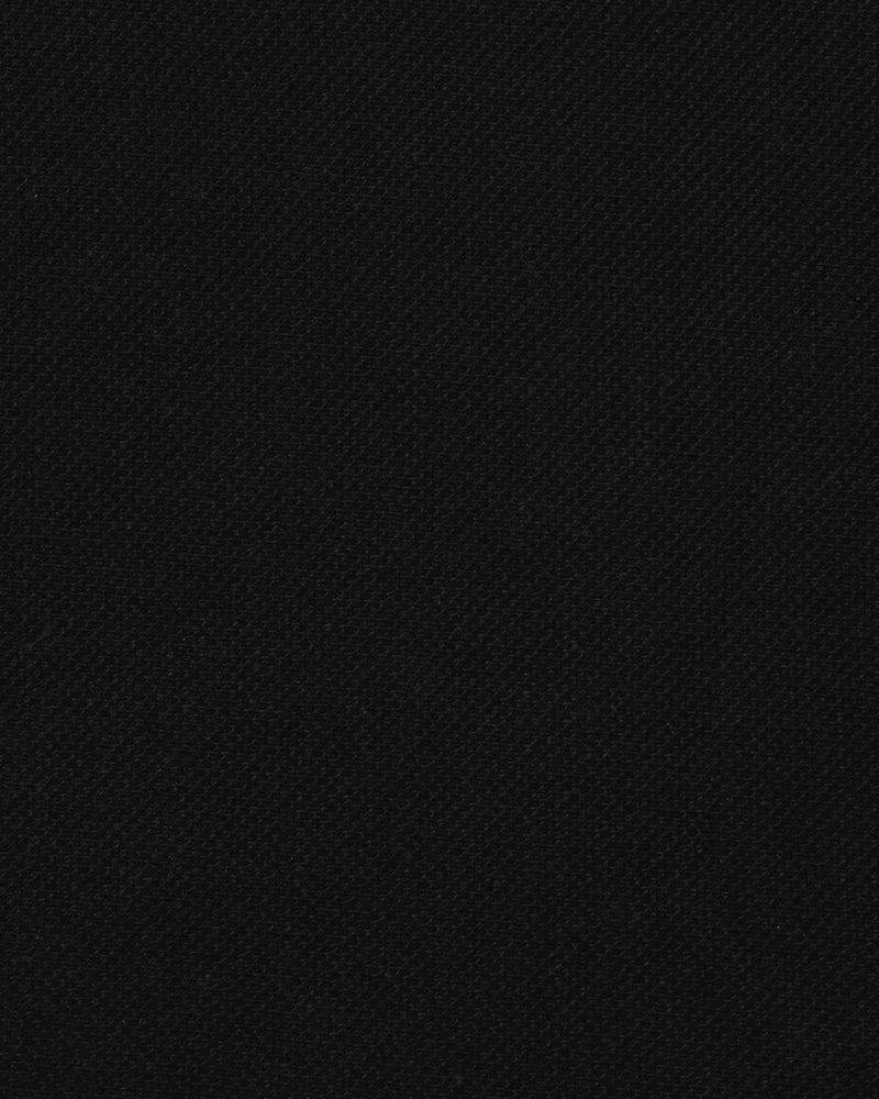 Cotton: Black Polo T-shirt