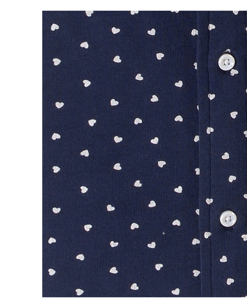 Navy White Striped T-Shirt