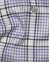 Purple Black Tattersall Twill