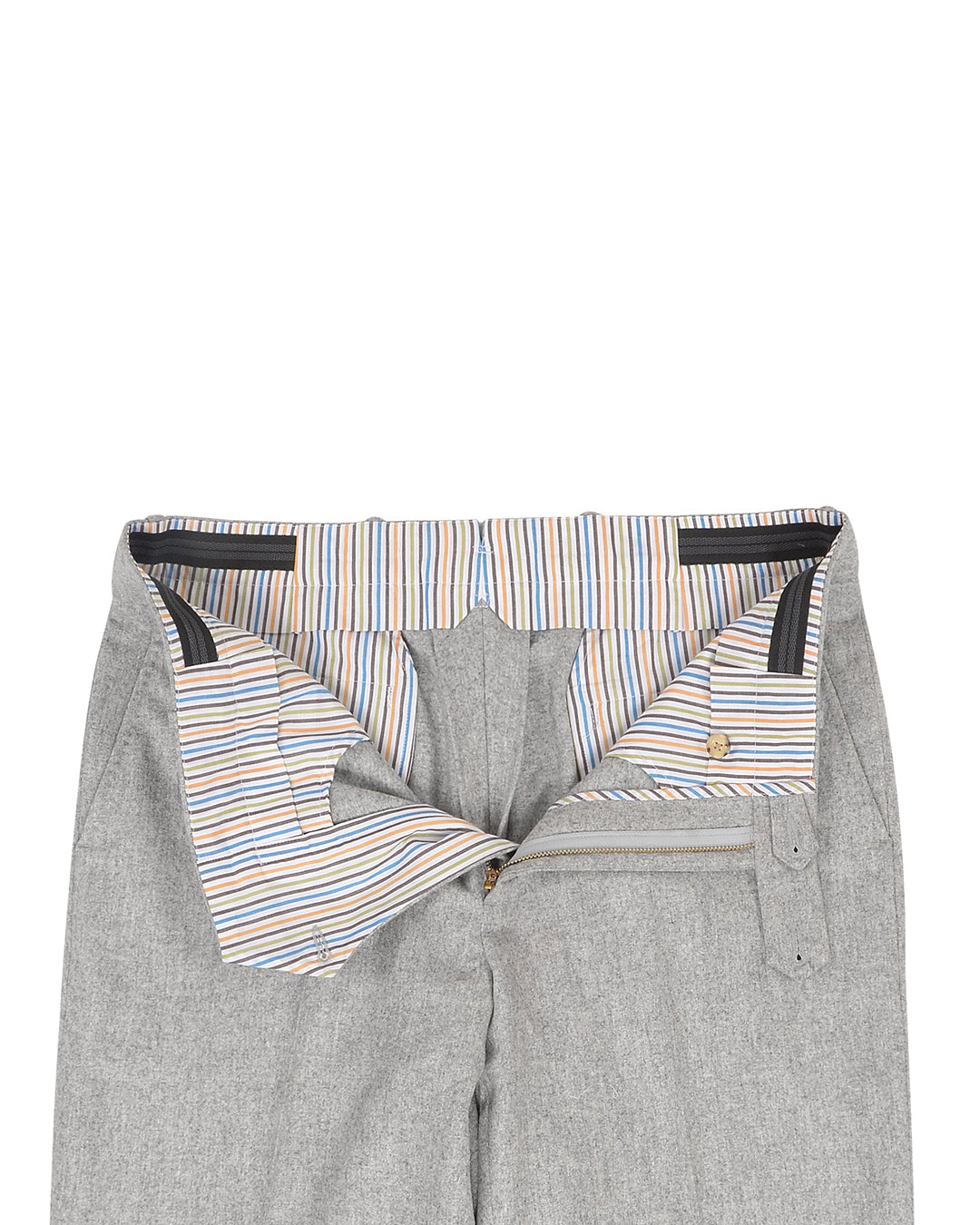VBC 100% Wool: Ash Grey Flannel Dress Pant