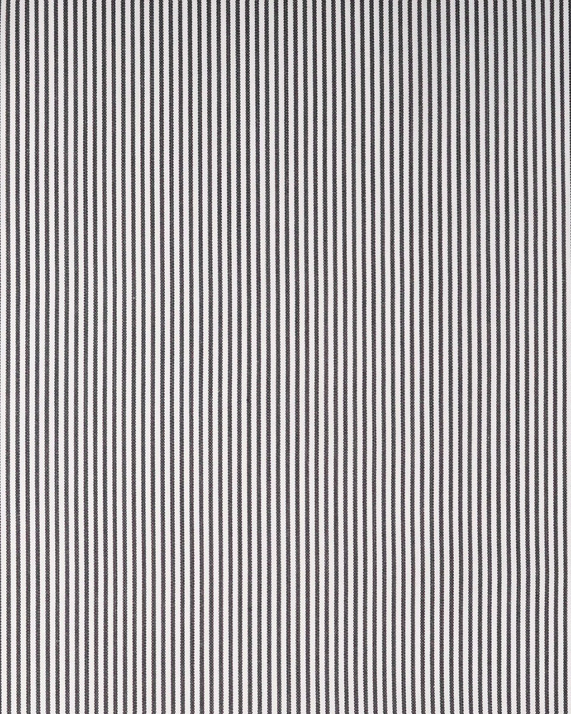 Brembana White Black Hairline Stripes Shirt