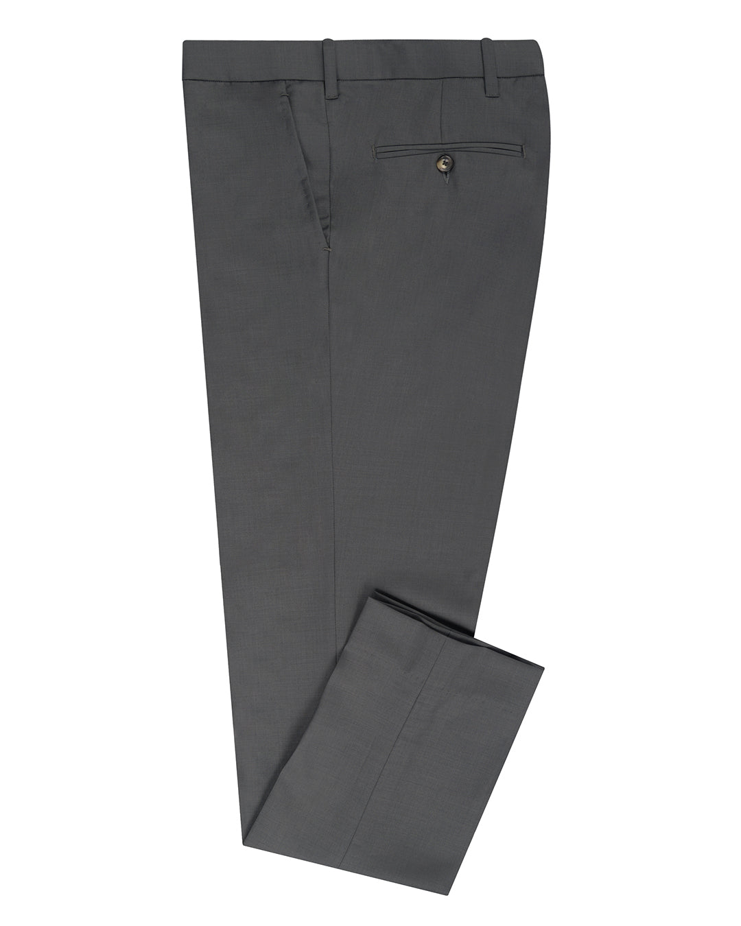 Washable Wool Pants: Plain Grey