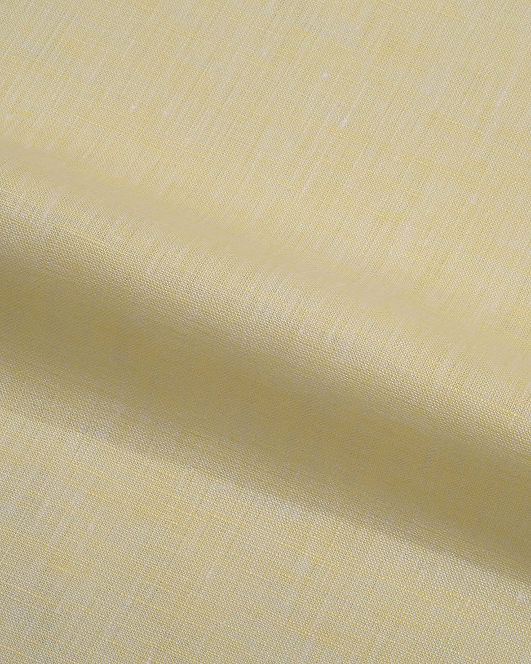 Pullover Shirt in Pale Yellow Linen - 2