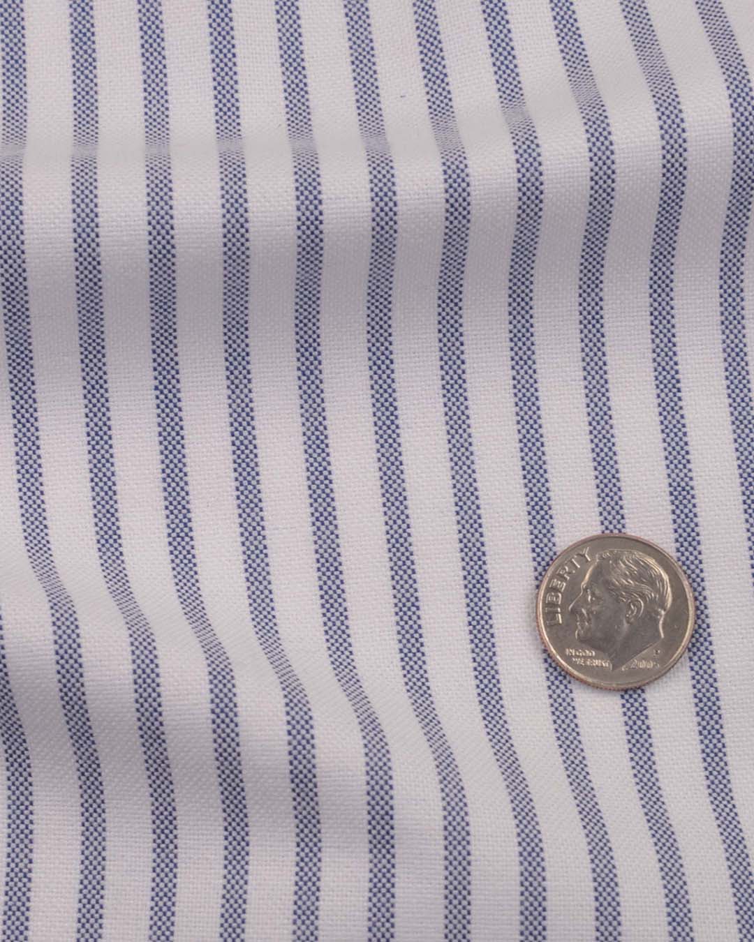 Navy Candy stripes Oxford - 4