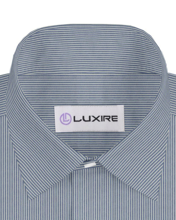 Navy on White Pencil Stripes