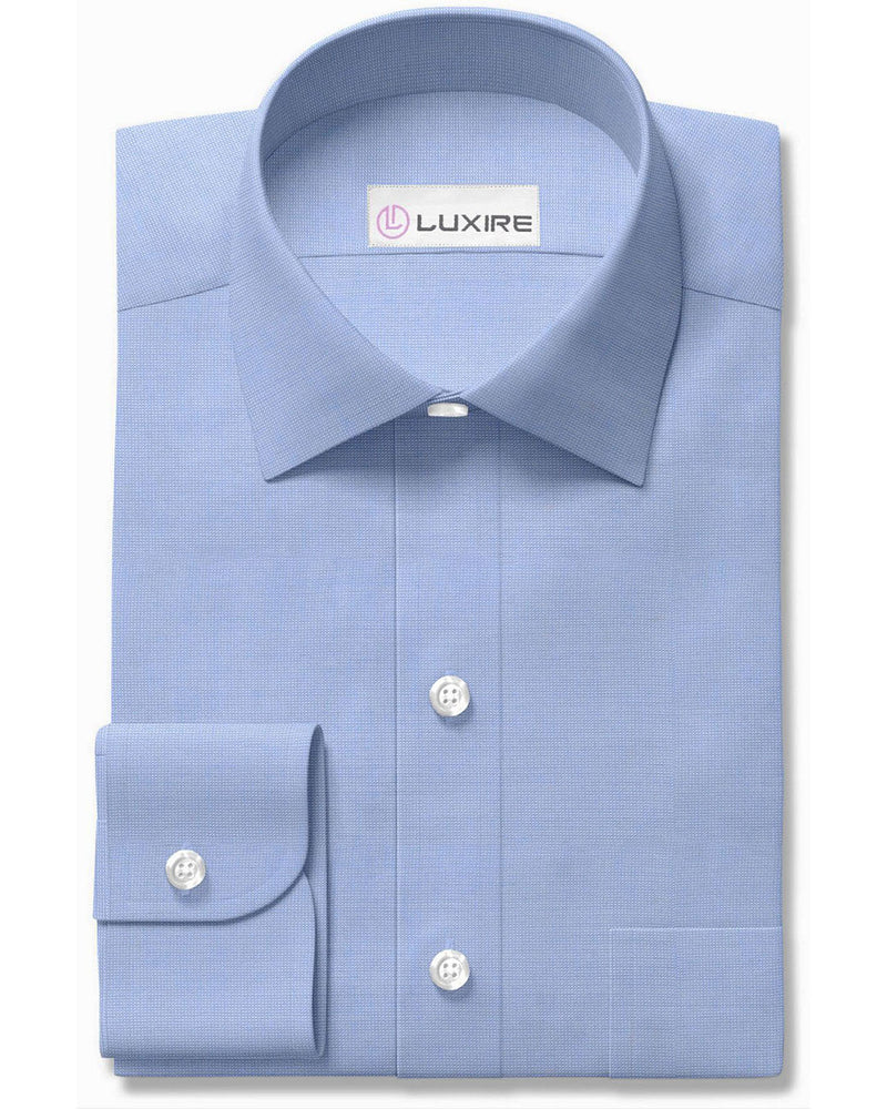 Blue Dress Shirt End on End