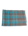 Pure Cashmere Scarf - Blue Grey Plaid