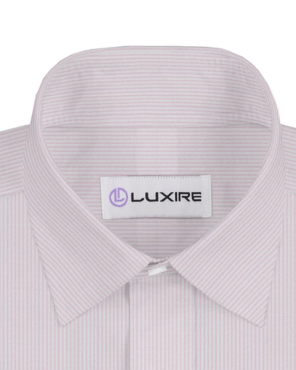 Blush Pink White Candy Stripes Shirt