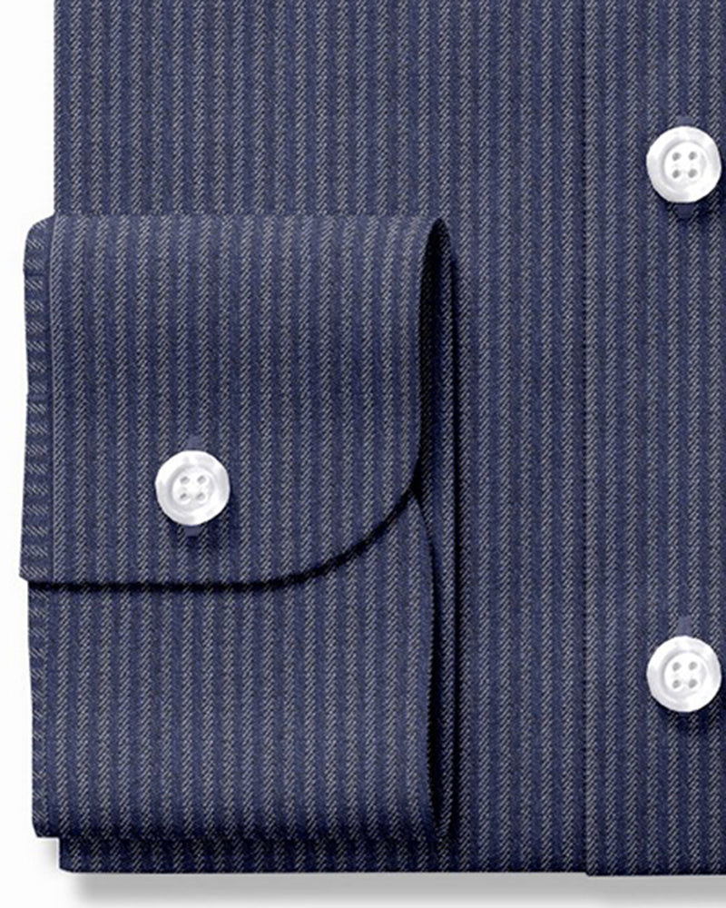 Canclini Blues: Blue Stripe Chambray