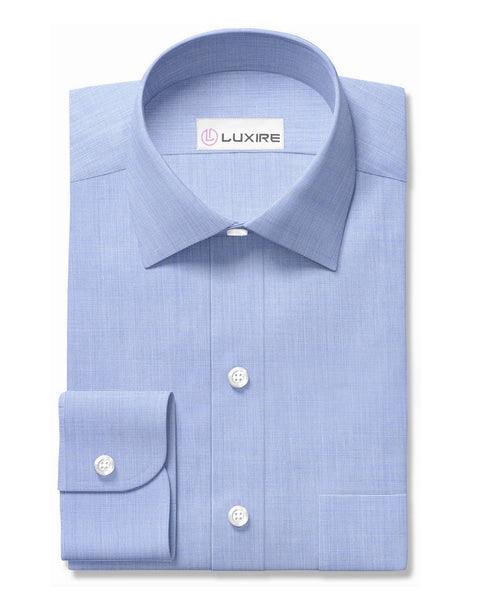 Carlo Riva Blue End on End – Luxire Custom Clothing