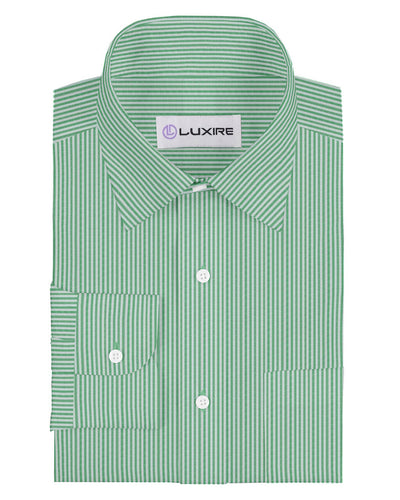 Linen: Green Candy  Stripes