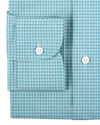 Linen:Aqua Blue Mini Gingham