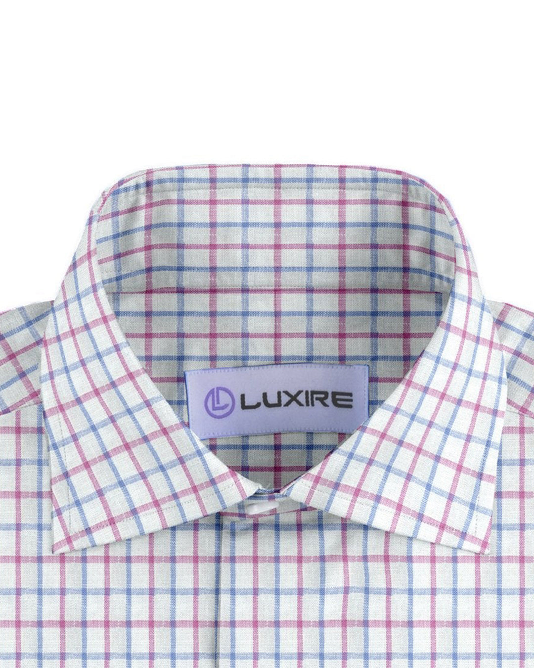 Linen: Pink Blue Tattersall On White - 2