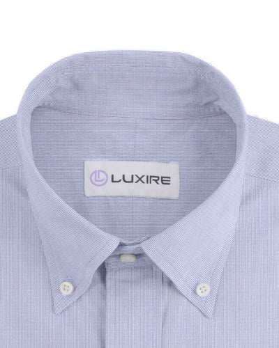 Grandi and Rubinelli Thin Cornflower Blue Stripes Linen