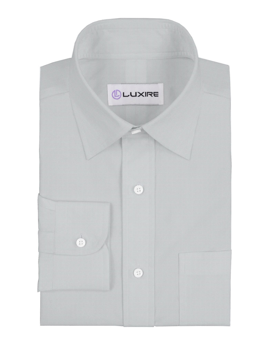 Scabal White Dobby HairLine Stripes - 1