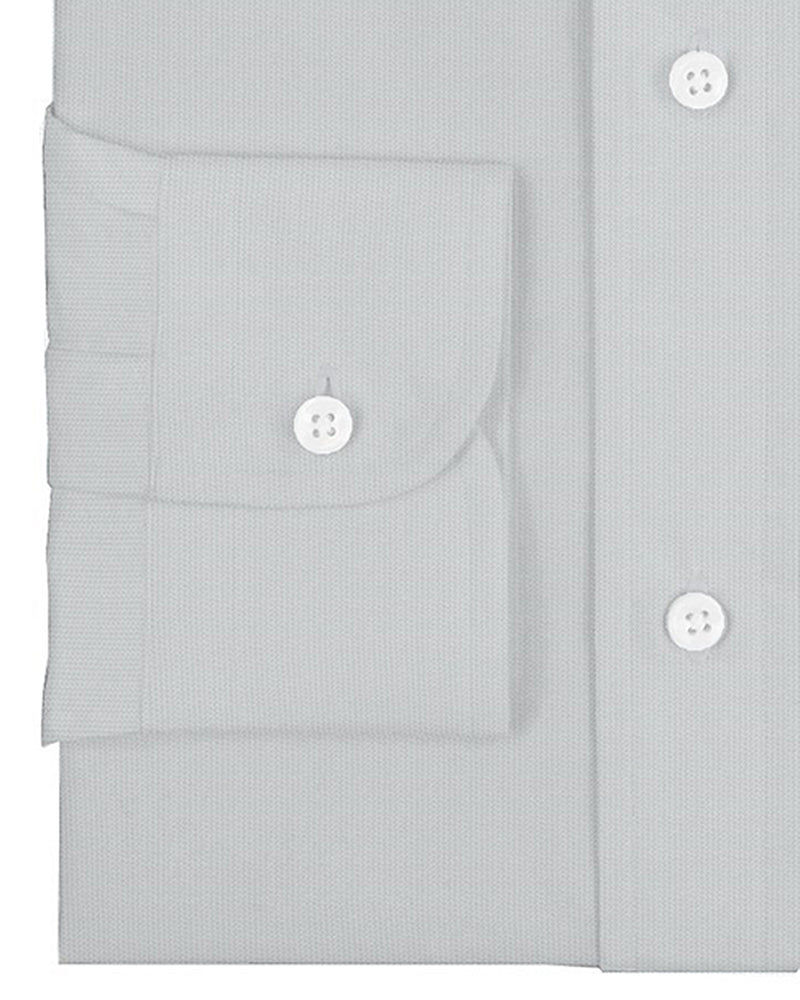 Scabal White Dobby HairLine Stripes