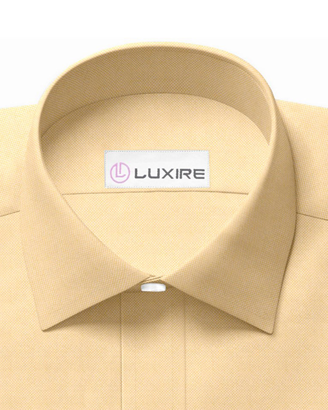 Luxire Wrinkle Free Travel Oxford: Egg Nog Yellow Shirt