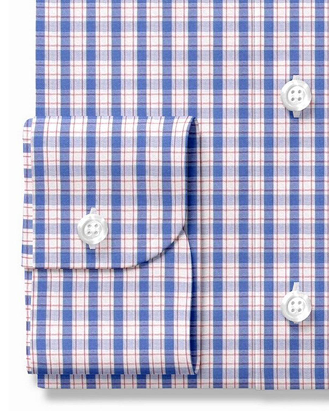 Summer Shirt:Blue Red Tattersall - 3