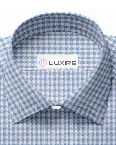 Zegna Light Blue GinghamTwill