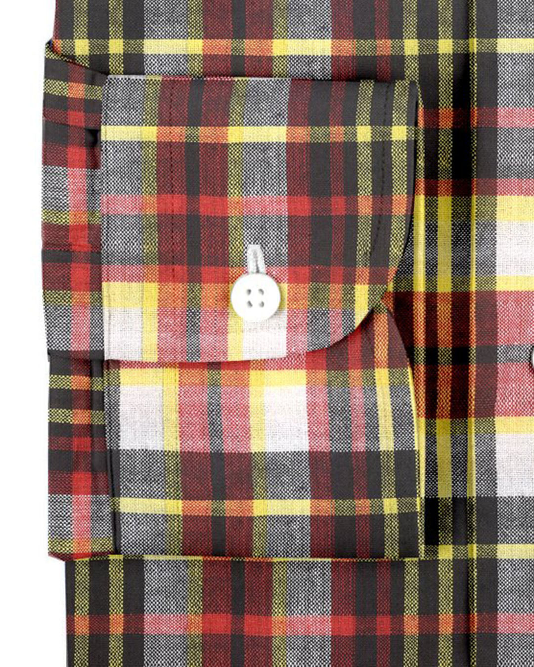 Red Black Bleeding Madras Checks - 3