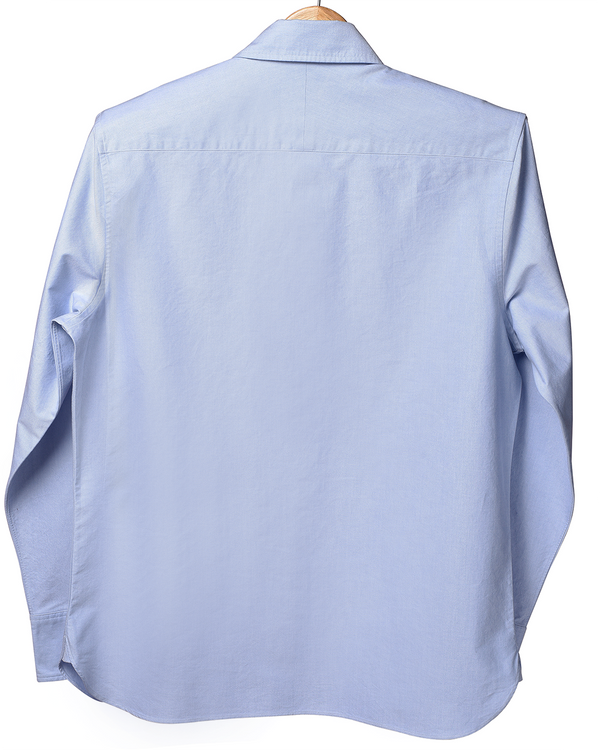 Western Shirt in Sky Blue Oxford