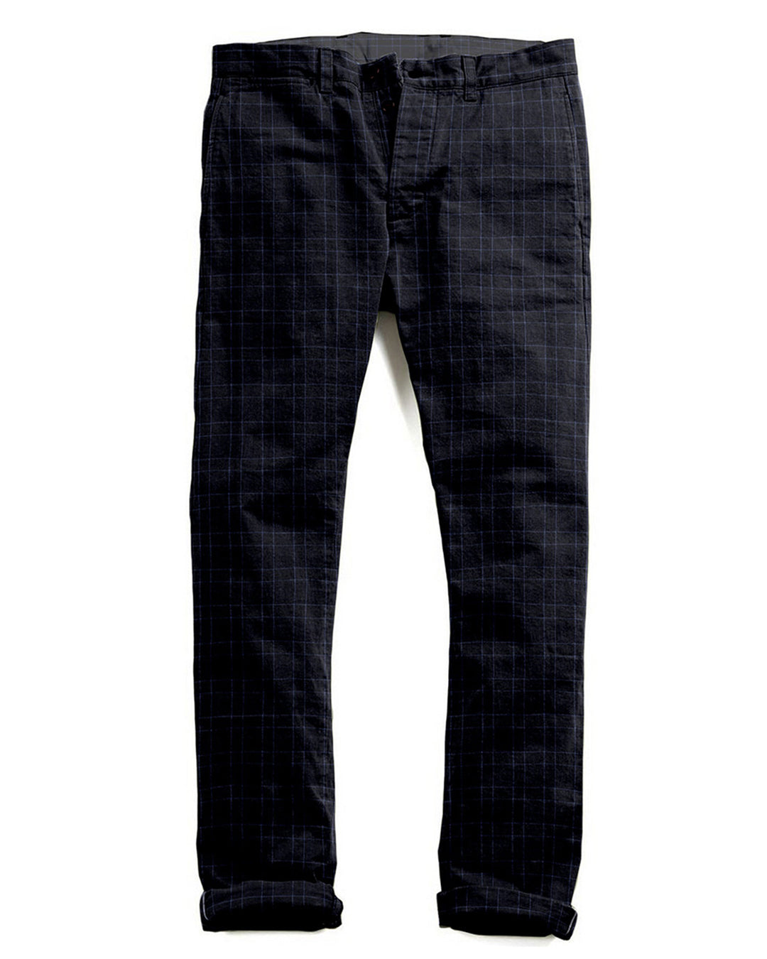 Loro Piana: Dark Blue Tartan Checks - 1