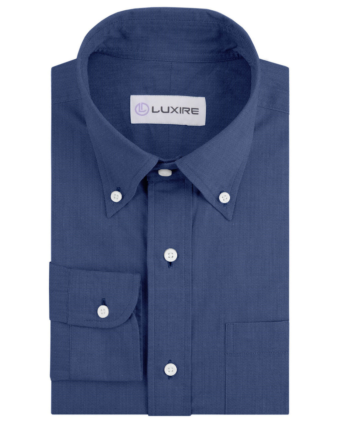 Cornflower End on End Dress Shirt - 1