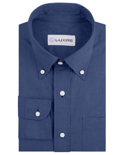 Cornflower End on End Dress Shirt