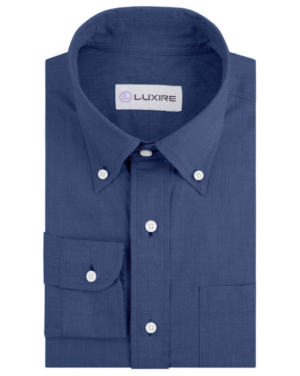 Cornflower End on End Dress Shirt