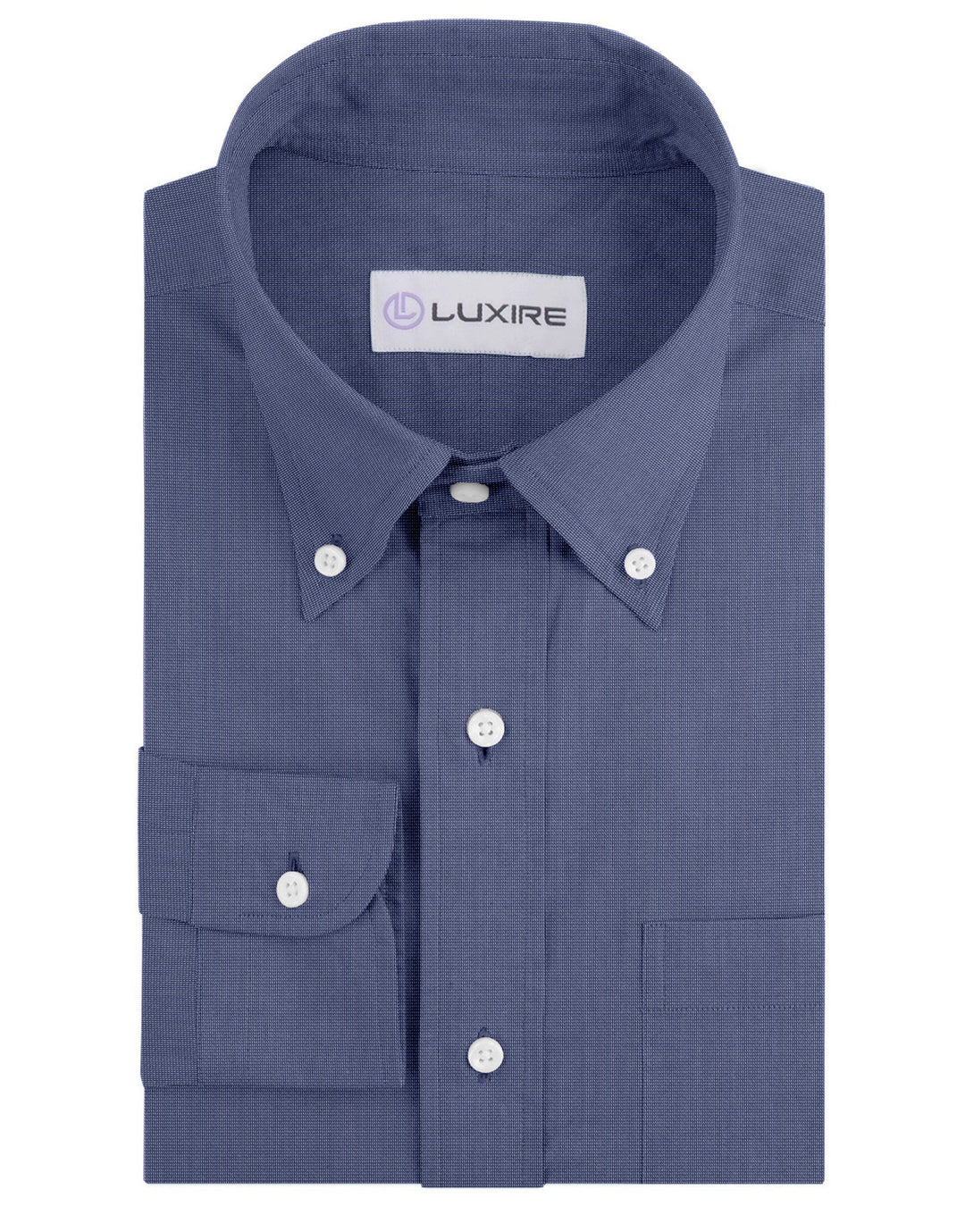 Skipper Blue End on End Dress Shirt - 1