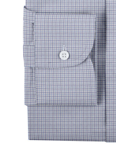 Albini: Light Blue Tattersall Checks