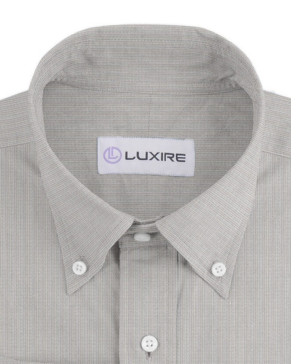 Ecru White Dress Stripes Linen