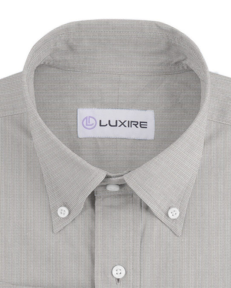 Ecru White Dress Stripes Linen