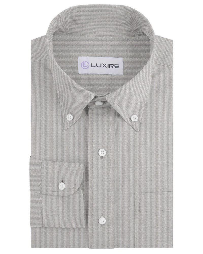 Ecru White Dress Stripes Linen