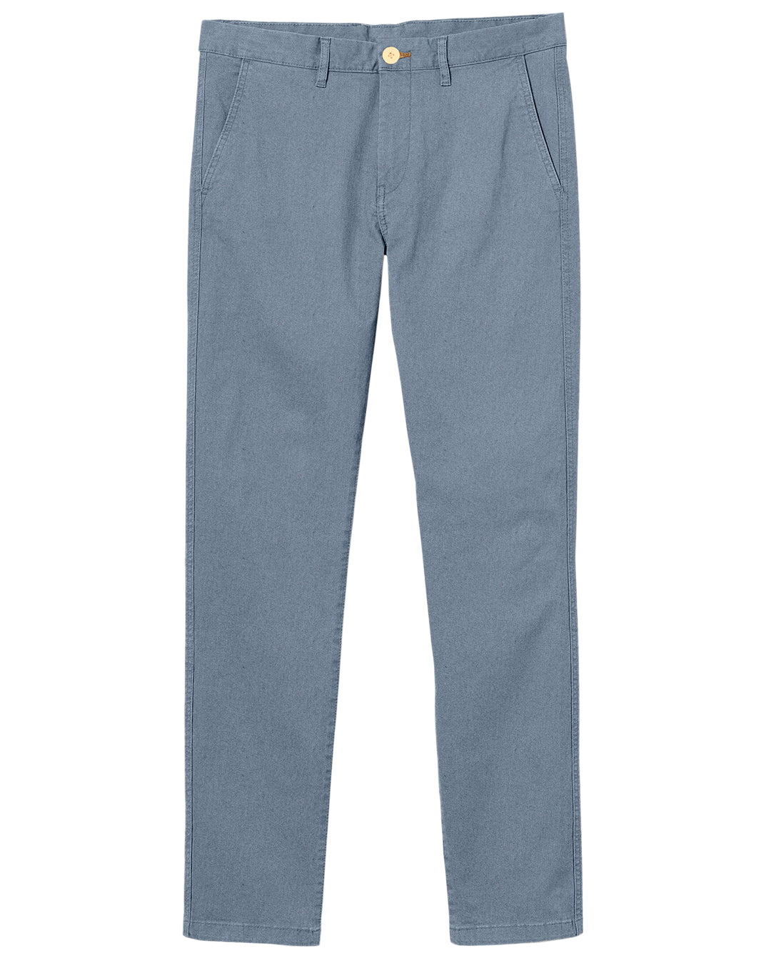 Cotton: Pigeon Blue Twill Chino - 1