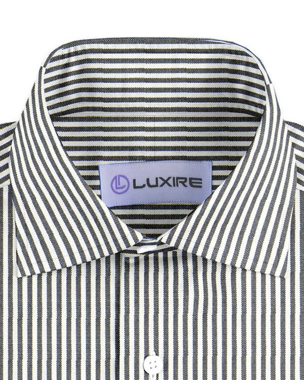 Black Dress Stripes On White