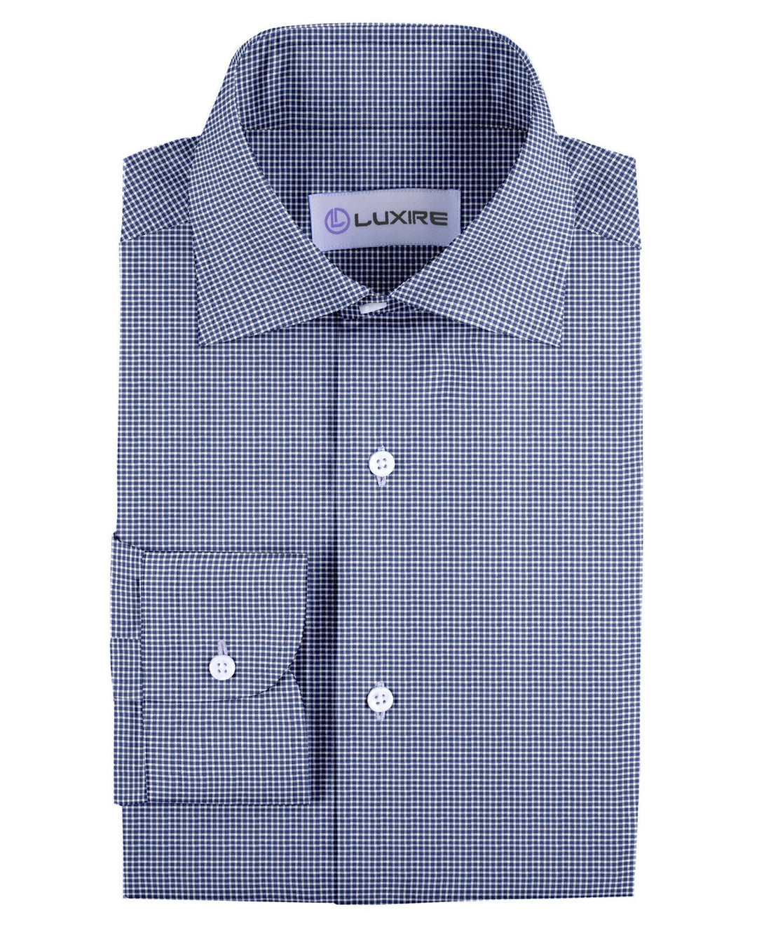 Navy Micro Gingham