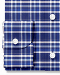 Easy-to-Iron Blue White Checks Shirt