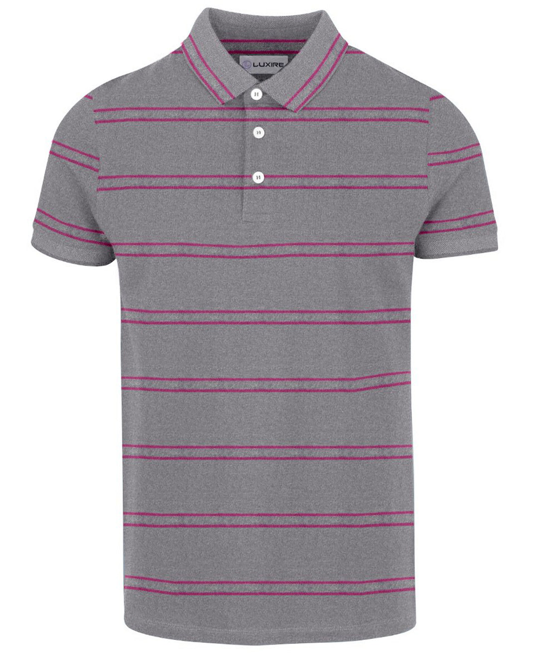 Grey Fuchsia Stripes T-shirt - 1