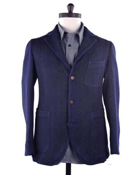Indigo Heavy Sashiko Jacket – Luxire Custom Clothing