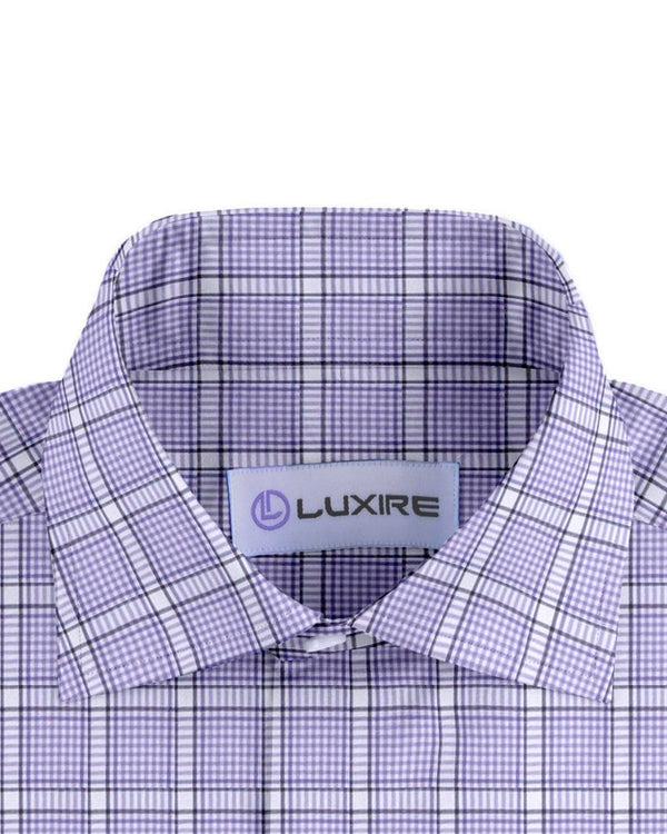 Purple Black Tattersall Twill